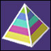 Colored pyramid